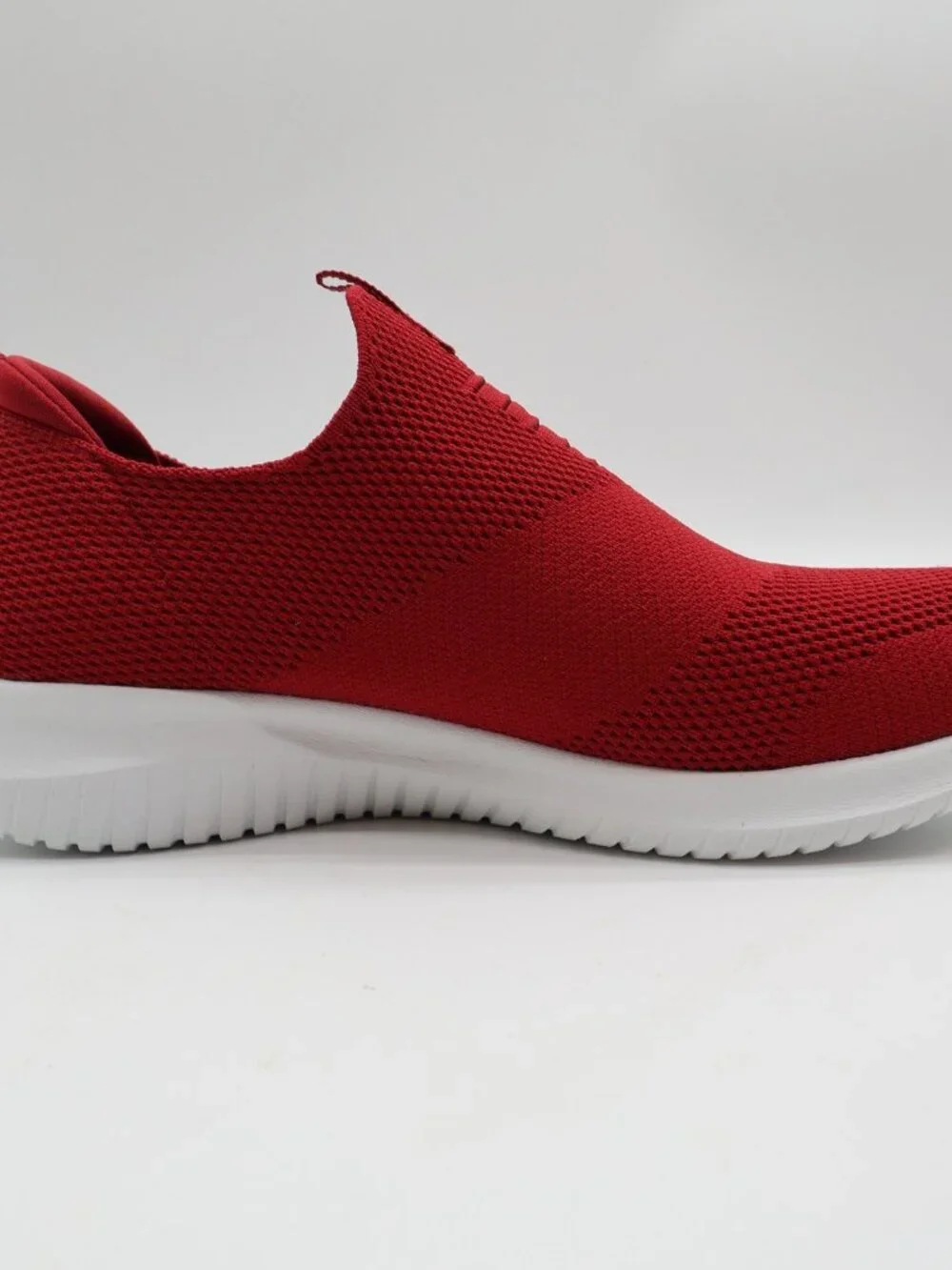 Skechers Ultra Flex First Take Women's Red Slip-On Sneakers Size 9